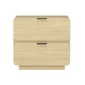 Chrystie 26' Nightstand in Natural (2-Drawer)