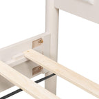Solid Wood Queen Bed with Heavy Duty Support.