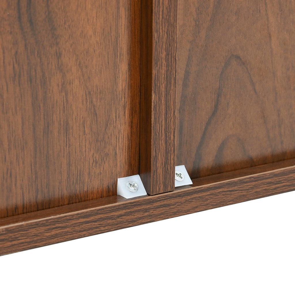 Walnut Mid-Century Modern Sideboard Buffet Cabinet