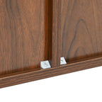 Walnut Mid-Century Modern Sideboard Buffet Cabinet