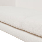 Alpine 90.5' Sherpa Sofa, Ivory White Boucle.