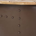 Modern Industrial Wooden & Iron Coffee Table.