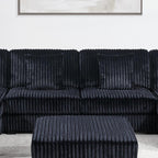6-PC Modular Sectional Sofa Set with USB Cup Holder.