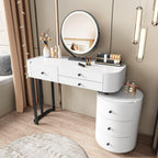 Minimalist Dressing Table with Detachable Mirror.