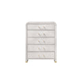 Malco Oak Chest with Acrylic Handles and Gold Accents.