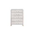 Malco Oak Chest with Acrylic Handles and Gold Accents.