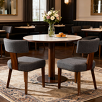 Farmhouse Dining Chairs Set of 2 - Mid-Century Modern Design.
