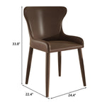 PU Leather Dining Chair Set of 2 for Modern Kitchens.