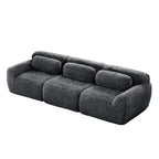 Modular Sectional Sofa - Comfortable & Versatile Design with three plush seats and back pillows, offering a cozy and stylish seating solution.
