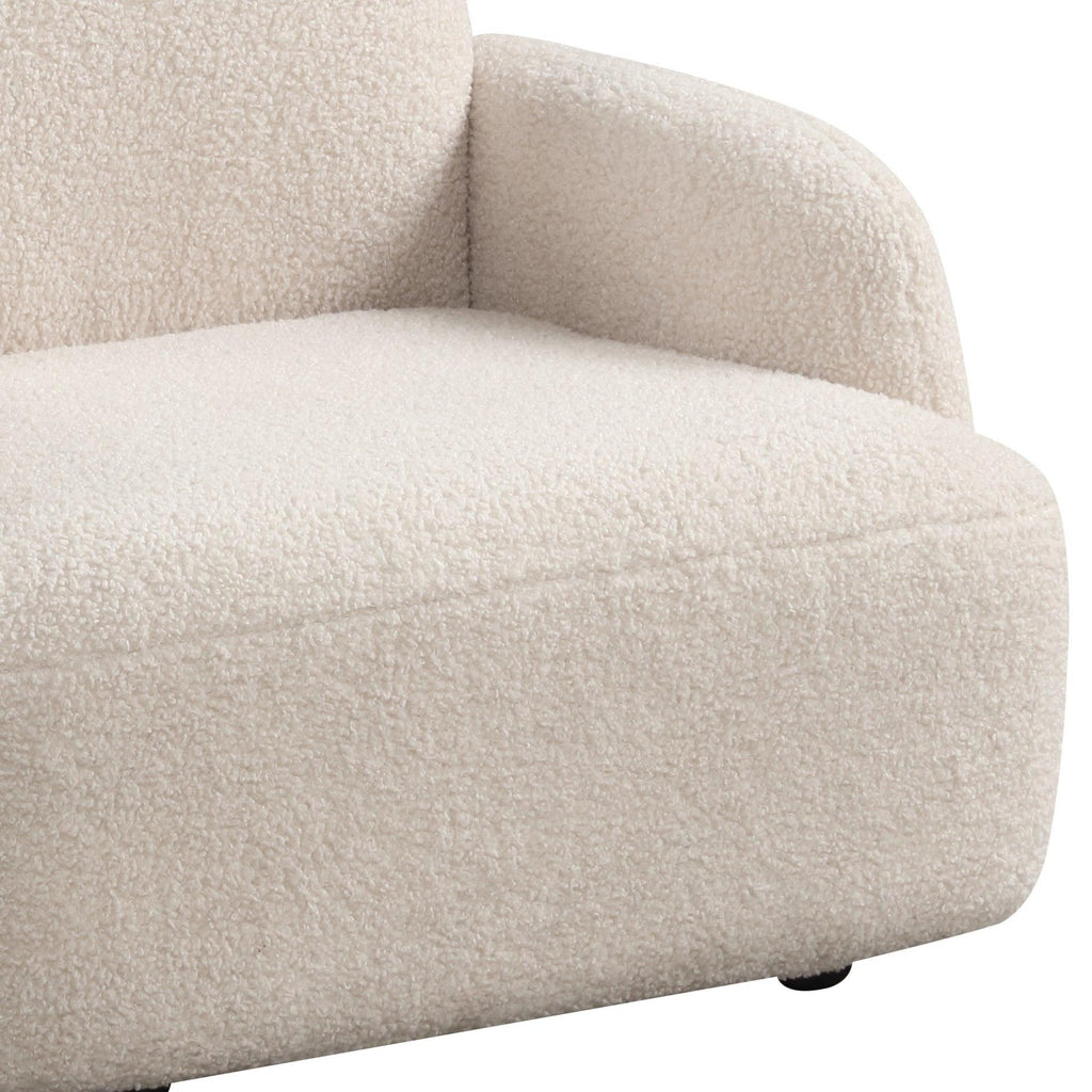 Bear Shaped Kids Armchair - Beige Sherpa.