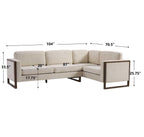 Otis L Shaped Sectional Sofa for Living Rooms and Offices.