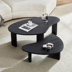 2-Piece Modern Irregular Coffee Table Set for Your Living Room.