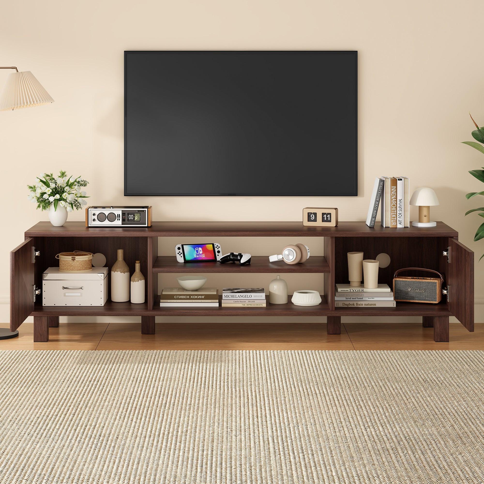 Modern TV Stand for 70 Inch TVs - Stylish Storage Center.