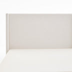 Hosford Minimalist Upholstered Wingback Bed.