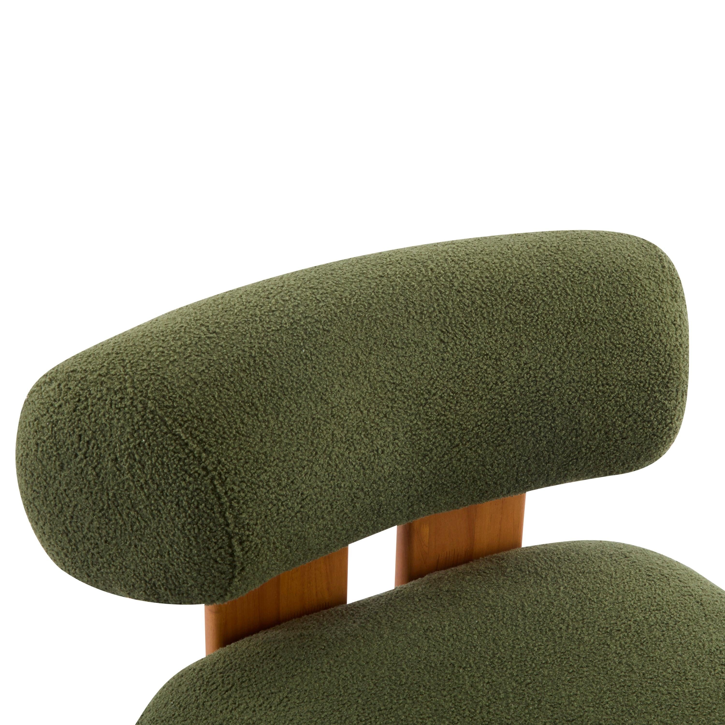 Modern Boucle Lounge Chair for Living Room and Office.