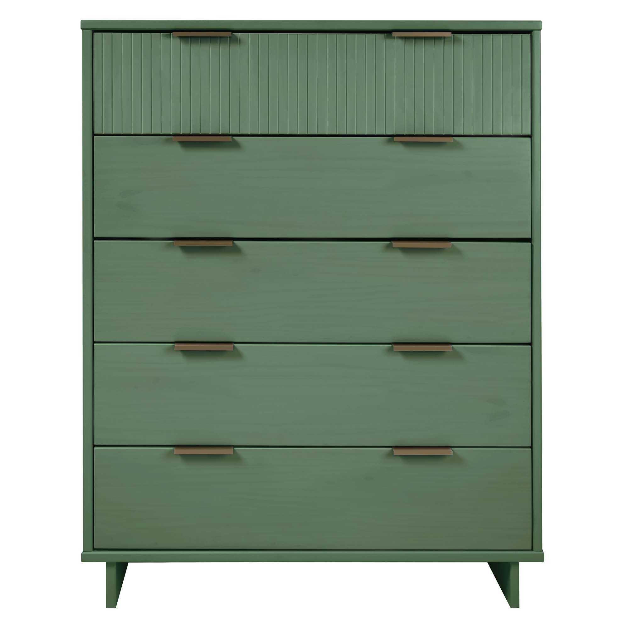 Granville 38' Chest in Sage Green (5-Drawer)