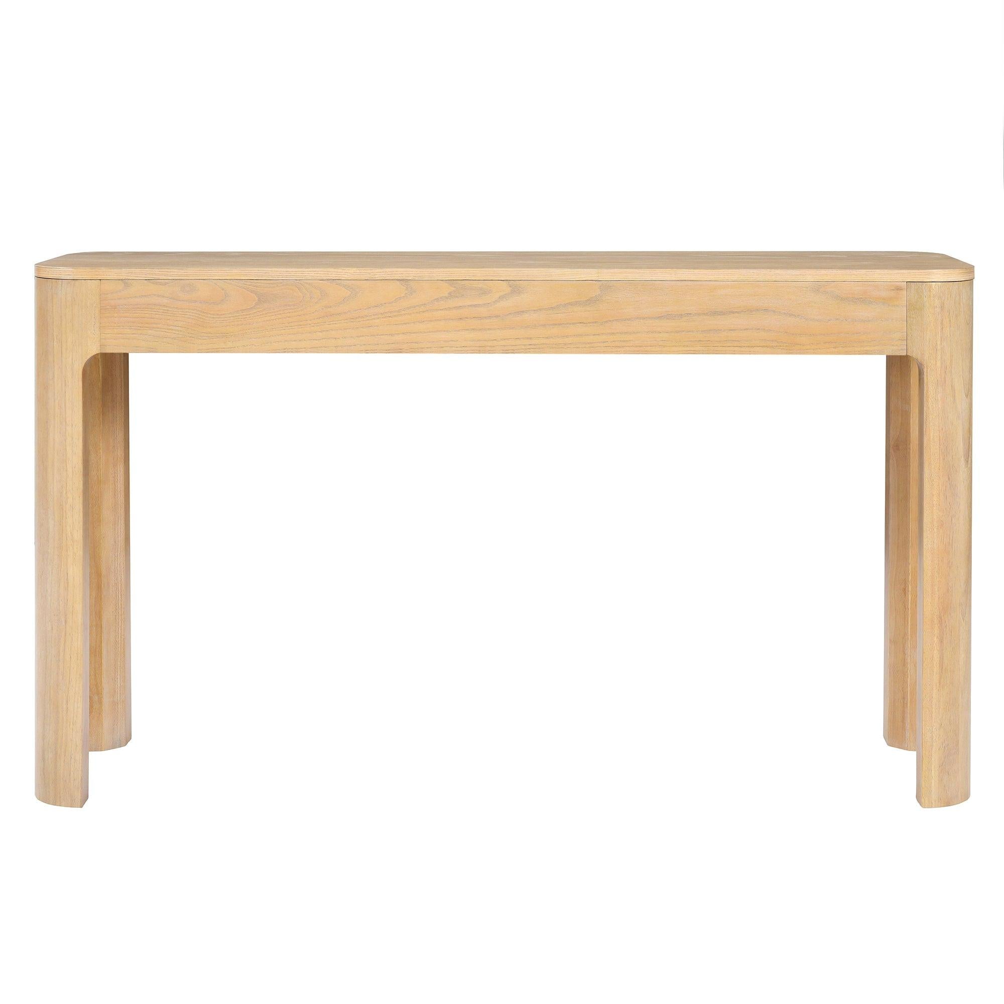 TREXM Rustic Console Table with Drawers for Entryway & Living Room.