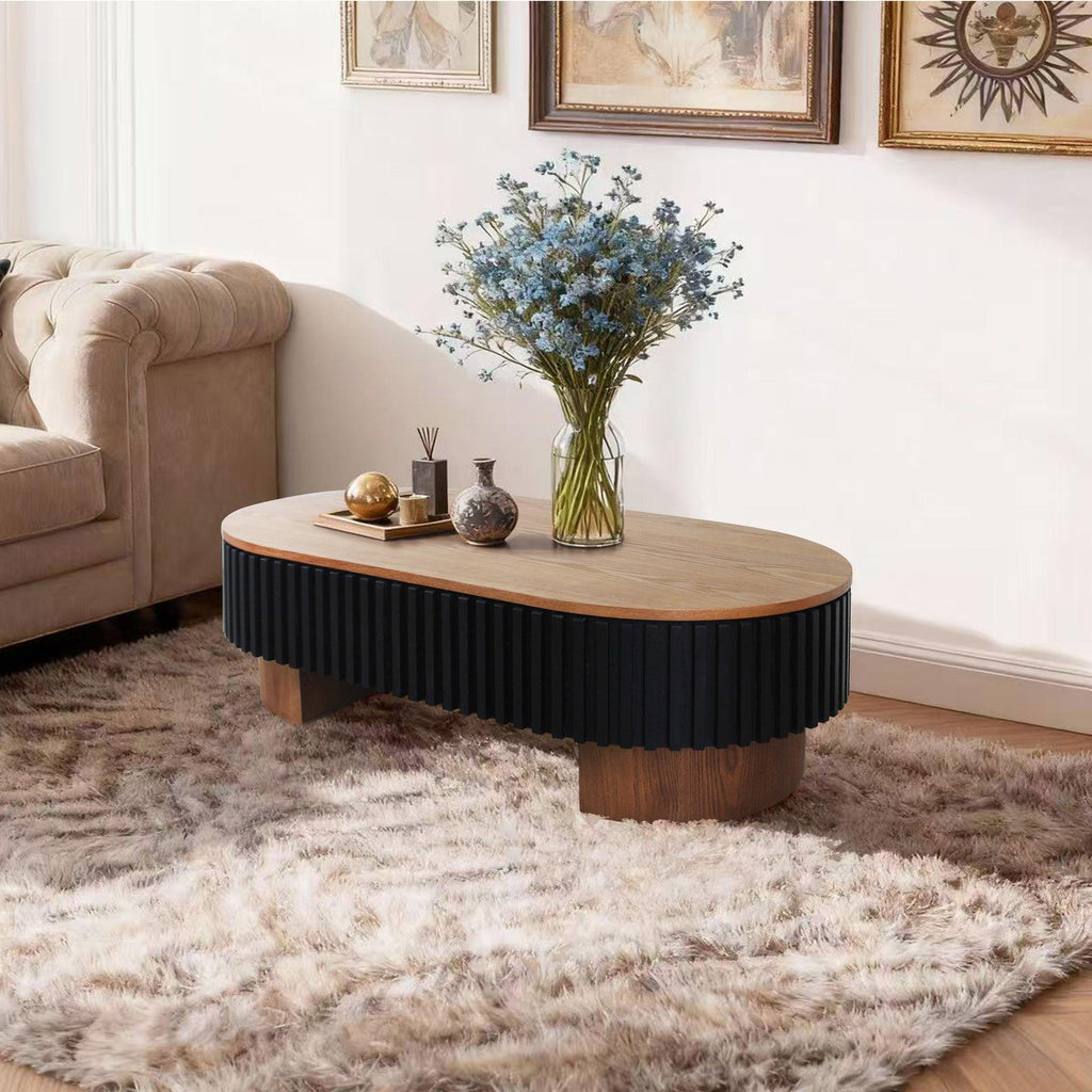 43.7" Modern Coffee Table with Hidden Storage - Perfect for Living Room.