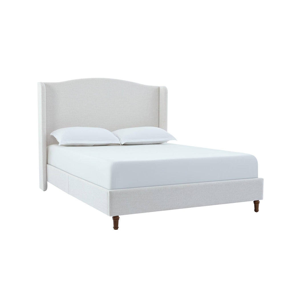 Minimalist Upholstered Queen Bed with 54' Headboard.