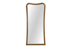 Full-length floor mirror with elegant eucalyptus wood frame, ideal for modern home decor in bedrooms or dressing areas.