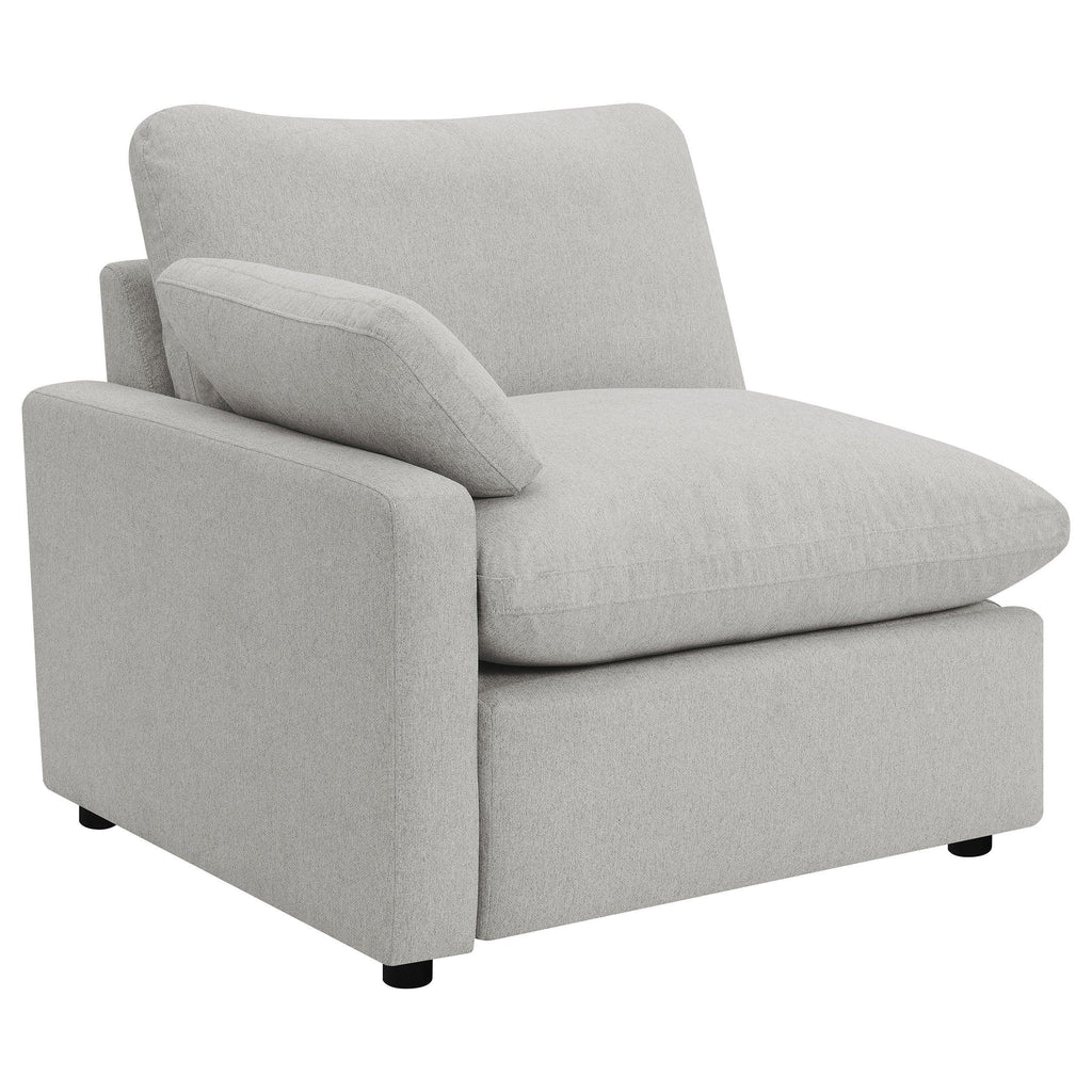 Hollander Grey 5-Piece Modular Power Reclining Sectional.